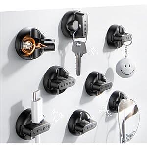 8-Pack LISEN Magnetic Adhesive Cord & Cable Holders from $4.60 & More
