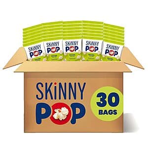 30-Count 0.65-Oz SkinnyPop Popcorn Individual Snack Size Bags (Original) $10.50 w/ Subscribe & Save