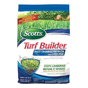 Scotts Turf Builder: Crabgrass Preventer (5K sq. ft.) + Weed & Feed (4k sq. ft.) $29 & More + Free Store Pickup