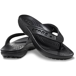 Crocs Men's & Women's Baya II Flip Flop Sandals (Black, Limited Sizes) $12.75 + Free S&H