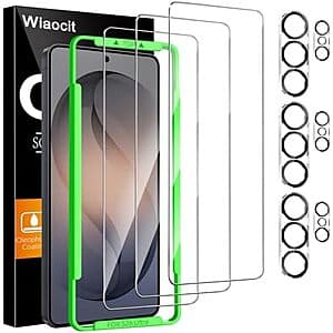 3-Pk Wiaocit Samsung S26 Ultra Tempered Glass Screen Protector w/ Lens Protector $3