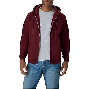 Hanes Men's Full-Zip Eco-Smart Hoodie (Various Colors) $9.10