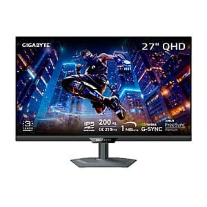 27" GIGABYTE M27Q2 SuperSpeed IPS QHD AMD Freesync Premium Gaming Monitor $160 + Free S&H