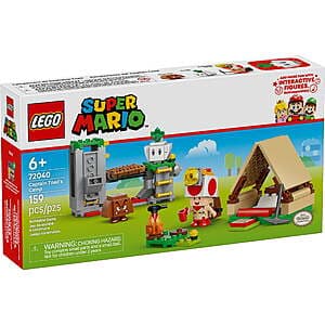 159-Pc LEGO Super Mario Captain Toad’s Camp Building Set (72040) $10