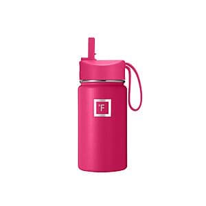 14-Oz Iron Flask Kids' Double Wall Insulated Water Bottle (Rad Raspberry) $7