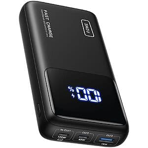 INIU 100W 25000mAh 3-Output USB C Portable Charger $27.50 + Free Shipping