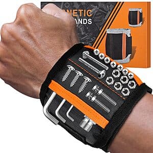 Tmacker Magnetic Wristband for Small Tools, Screws, Nails, Drill Bits & More $3.65