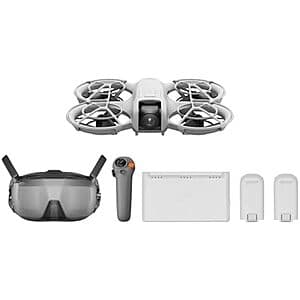 DJI Neo 4K Mini Drone Motion Fly More Combo w/ Goggles N3, 3x Batteries & More $369 + Free S&H