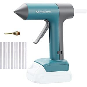 Tilswall Cordless Hot Glue Gun w/ Dewalt 18V/20V Battery Compatibility $18