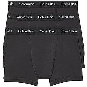 3-Pack Calvin Klein Men's Cotton Stretch Boxer Brief (Black) $17.10
