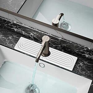 DK177 15.8" x 4" Kitchen Faucet Water Absorbing Stone Tray $7