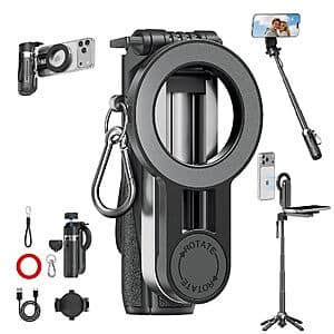 VigorLife 4-in-1 MagSafe-Compatible Selfie Stick w/ Tripod & Bluetooth Remote $15.95