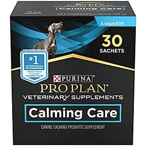 Select Accts: 30-Ct Purina Pro Plan Veterinary Supplements Calming Care for Dogs $10.20 w/ Subscribe & Save