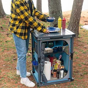28" Timber Ridge Robinia Quick Fold Camping Pantry w/ Table Top $23.42 + Free Shipping w/ Walmart+ or on $35+