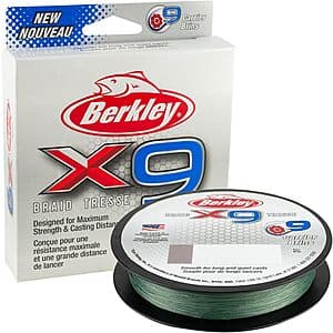328-Yard Berkley x9 Braid Fishing Line (30lb Test, Low-Vis Green) $13.40 & More