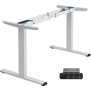 TOPSKY Dual Motor Electric Adjustable Standing Desk Frame (Various Colors) $99 + Free S&H