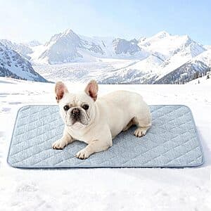 52"x82" COZY KISS Waterproof Q-Max>0.4 Pet Cooling Mat from $9.75