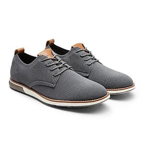 Bruno Marc Men's Soft Mesh Oxfords (Grey, Select Sizes) $25
