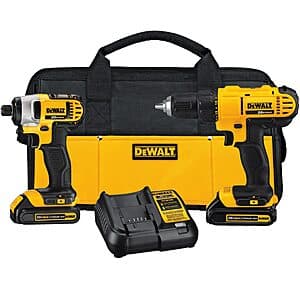 DeWalt 20-Volt Cordless Drill Driver & Impact Driver Kit w/ 2 Batteries & Charger $99 + Free Shipping