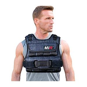 miR Air Flow Exercise Weighted Vest w/ 40-Lbs Solid Iron Weights $83.05 + Free Shipping