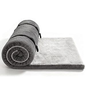 Flantree Double-Sided Flannel Roll-Up Foam Camping Cot Sleeping Pad $28.50 + Free S&H