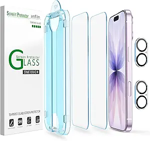 amFilm OneTouch Screen Protectors and Cases for iPhone 17 Series from $5