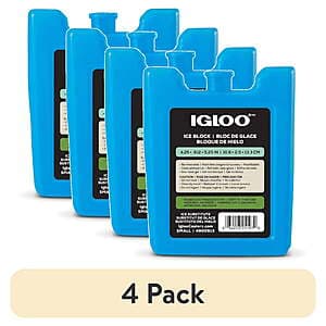 4-Pack Igloo MaxCold Small Ice Freeze Blocks (Multi Color) $3.90 + Free Pickup
