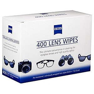 400-Count Zeiss Pre-Moistened Alcohol Lens Cleaning Wipes $5.60 + Free S/H on $35+
