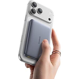Prime: Baseus 10000mAh Picogo 15W Wireless MagSafe Qi2 Portable Charger $26 + Free S&H