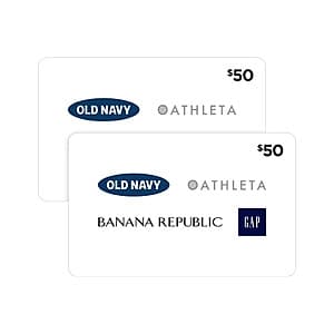 Costco Members: 2-Pack $50 Gap Inc. Brands eGift Cards (Email Delivery) $80