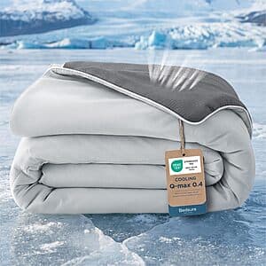 Bedsure Lightweight Double-Sided Cooling Comforter (Grey): Queen $33, Twin XL $30 & More + Free S&H