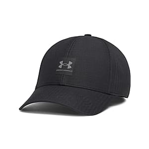 Under Armour Men's Iso-Chill ArmourVent Stretch Fit Hat (XL/XXL, Black/Castlerock) $12.50