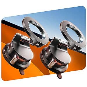 2-Pk LISEN MagSafe Adjustable Suction Cup Car Phone Mounts $17