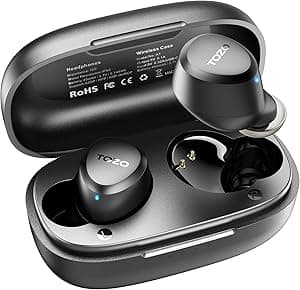 Tozo A1 Bluetooth 5.3 In-Ear IPX5 Waterproof Earbuds w/ Charging Case (Black) $13