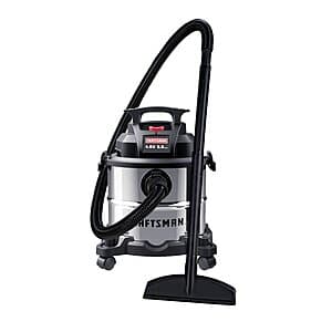 CRAFTSMAN 5-Gal. 4 HP Corded Wet/Dry Shop Vacuum w/ Accessories $40 + Free S&H