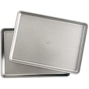 2-Pk USA Pan Bakeware Half Sheet Pan Aluminized Steel Baking Sheets $22