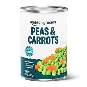 15oz Amazon Grocery Canned Peas and Carrots $0.45 w/ Subscribe & Save