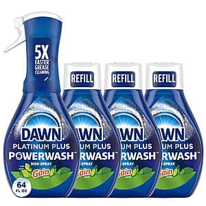 4-Count 16-Oz Dawn Platinum Powerwash Dish Spray Bundle (various) from $11.95 w/ Subscribe & Save