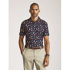 Chaps Men's Everyday Performance Printed Polo (Various) from $4.75