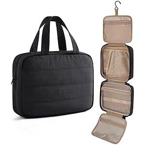 11" LIGHT FLIGHT Hanging Travel Toiletry Bag & Makeup Organizer from $8.40
