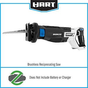 Hart 20V Brushless Reciprocating Saw w/ Integrated LED Work Light (Tool Only) $37.85 + Free S&H