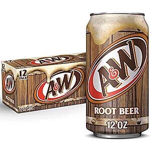 12-Pk 12-Oz A&W Root Beer Soda $5