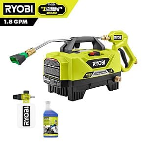 RYOBI 1.8 GPM Automotive High Flow Pressure Washer Kit w/ Foam Blaster $139 + Free S&H