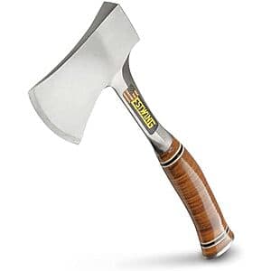 14" Estwing Forged Steel Sportsman's Axe Camping Hatchet w/ Leather Grip & Sheath $36.20 + Free S&H