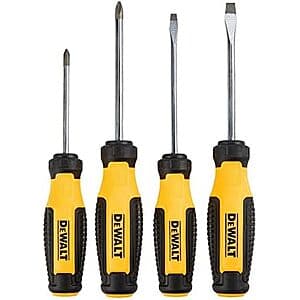 4-Pc DeWALT Magnetic Screwdriver Set (DWHT65200) $10