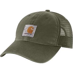 Carhartt Men's Buffalo Sandstone Meshback Cap (Basil) $14.80
