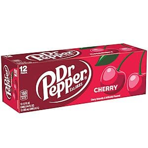 12-Pk 12-Oz Dr Pepper Cherry Soda $4.75 w/ S&S