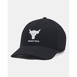 Under Armour Men's Project Rock Trucker Hat (Black / White) $10 + Free S&H