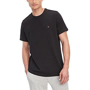 Tommy Hilfiger Men's Flag Crew Tee: Mahogany (Small only) $9.45, Black (Medium only) $9.55