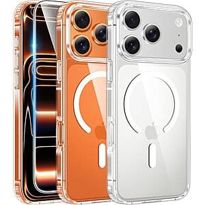 FNTCASE Magnetic Case for iPhone 13/14/15/16/17/Air Series (Clear) $3.80 & More